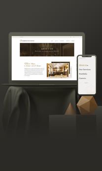 Paddington Hotel & Services Web design and development project - design 1